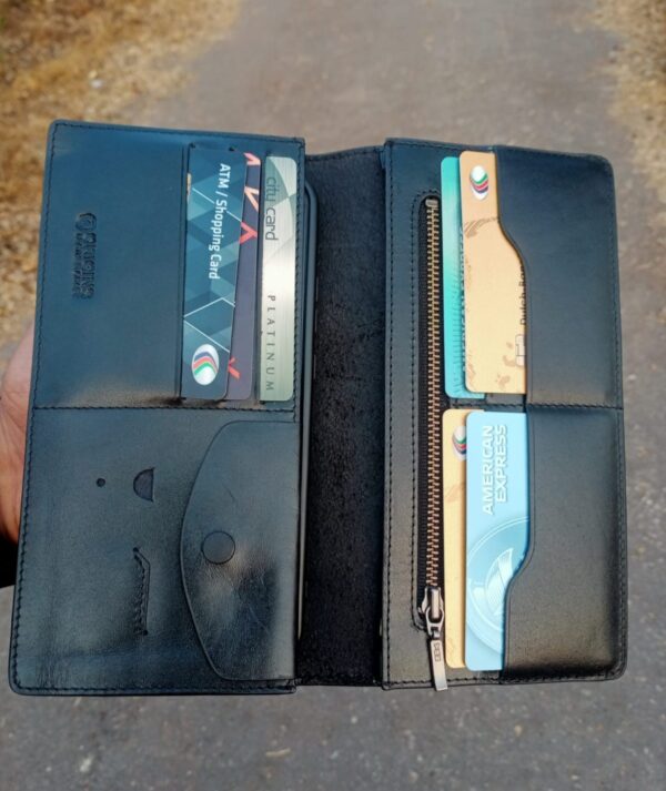 Stylox Long Leather Wallet - Image 4